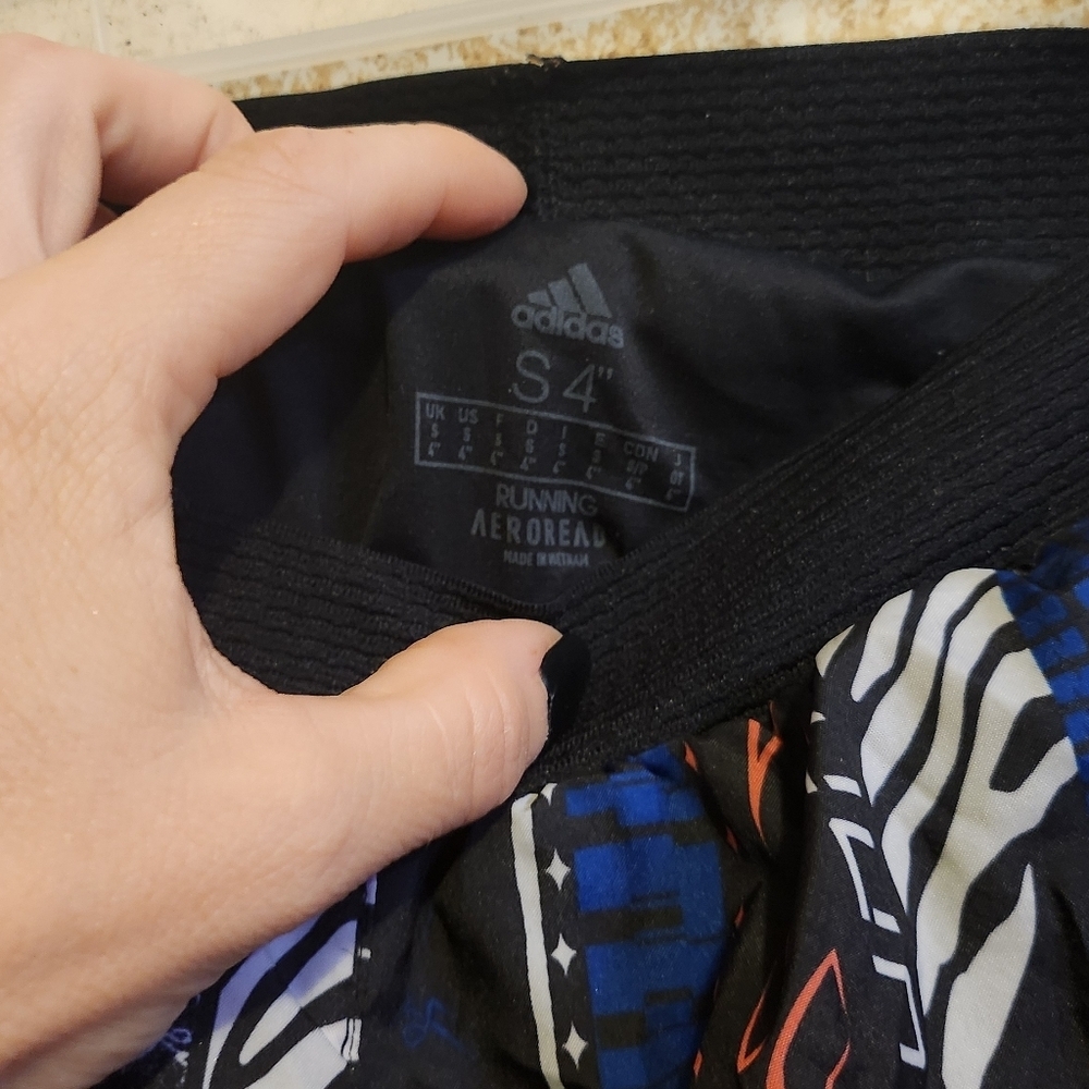 Adidas Multicolor Aeroready Shorts 4 Inch Women Small - Picture 4 of 4